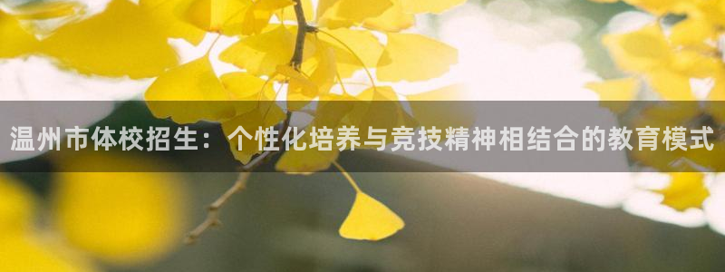 米兰体育官方正版app代理：温州市体校招生：个性化培养与竞技