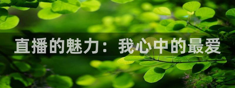 搜球吧直播：直播的魅力：我心中的最爱